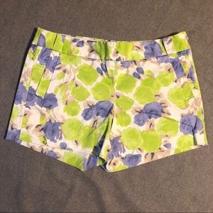 j Crew Bright Floral Dressy Shorts Sz 10